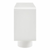 Lumo 3-Door Curved Wood Accent Cabinet in White