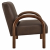 Lunet Faux Leather Upholstered Accent Chair