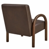 Lunet Faux Leather Upholstered Accent Chair