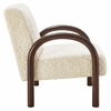 Lunet Faux Shearling Accent Armchair