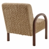 Lunet Faux Shearling Accent Armchair