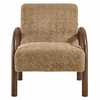 Lunet Faux Shearling Accent Armchair
