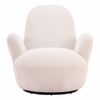 Lunet Swivel Chair in Ivory