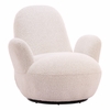 Lunet Swivel Chair in Ivory