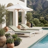 Lychee Chaise Lounge in Green