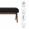 Lyra 47" Boucle Upholstered Bench
