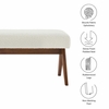Lyra 47" Boucle Upholstered Bench