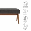 Lyra 47" Fabric Upholstered Bench