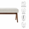 Lyra 47" Fabric Upholstered Bench