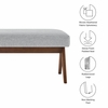 Lyra 47" Fabric Upholstered Bench