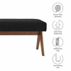 Lyra 63" Boucle Upholstered Bench