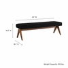 Lyra 63" Boucle Upholstered Bench