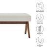 Lyra 63" Fabric Upholstered Bench