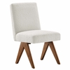 Lyra Boucle Fabric Dining Room Side Chair Set of 2