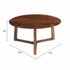 Macaria Coffee Table in Walnut