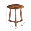 Macaria Side Table in Walnut
