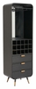 Magara Bar Cabinet in Black