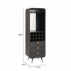 Magara Bar Cabinet in Black