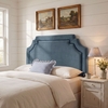 Magnolia Stain-Resistant Performance Velvet Queen Size Headboard