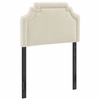 Magnolia Upholstered Fabric Twin Size Headboard