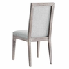 Maisonette French Vintage Tufted Fabric Fabric Dining Side Chair in Light Gray