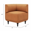Malben Corner Chair in Brown