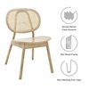 Malina Wood Dining Side Chair Set of 2 in Gray