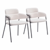 Marcel Dining Chair Set of 2 in Cream