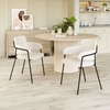 Marcel Dining Chair Set of 2 in Cream