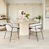 Marcel Dining Chair Set of 2 in Cream