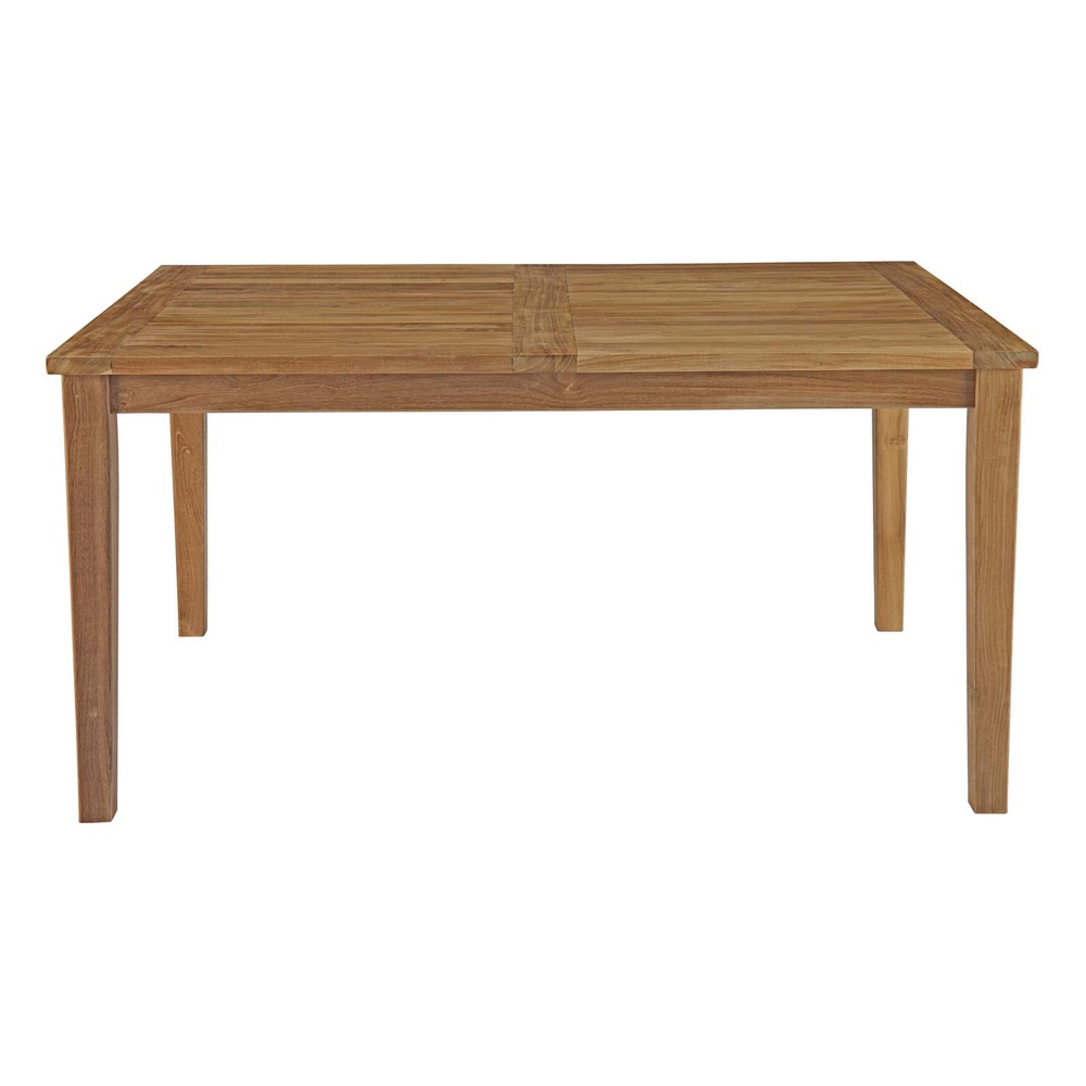 Marina Outdoor Patio Teak Dining Table in Natural MID-2716- Modern In ...