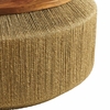 Maris Seagrass and Wood Coffee Table in Walnut Natural