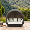 Marisol Beach Daybed in Brown & Beige