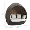 Marisol Beach Daybed in Brown & Beige