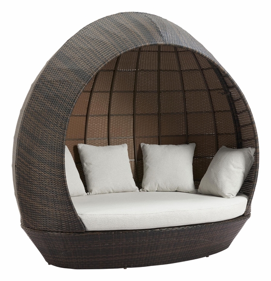 Marisol Beach Daybed in Brown & Beige