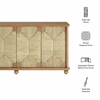 Marola 71 Inch Oak Wood Seagrass Sideboard in Oak