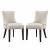 Marquis Dining Side Chair Fabric Set of 2