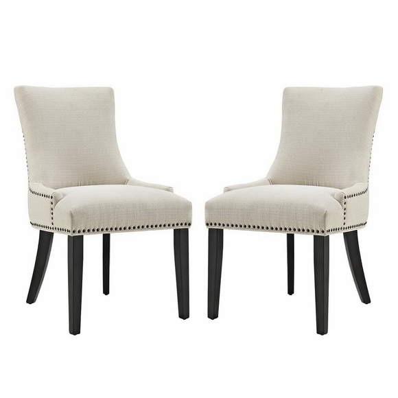 Marquis Dining Side Chair Fabric Set of 2