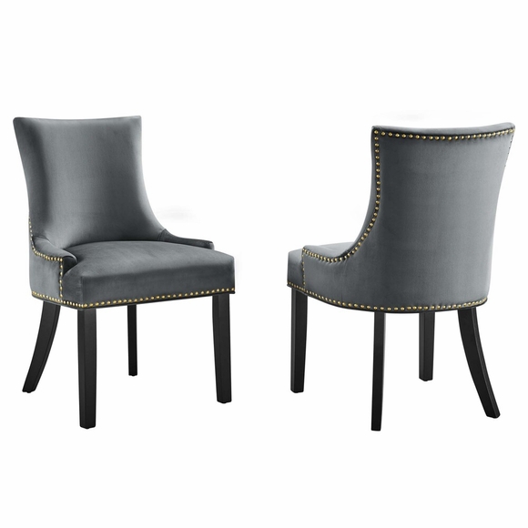 Marquis Performance Velvet Dining Chairs Set of 2