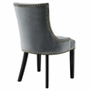 Marquis Performance Velvet Dining Chairs Set of 2 in Gray