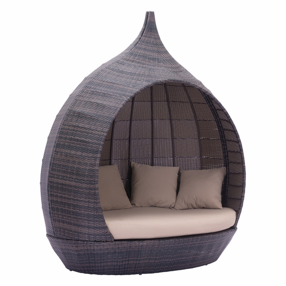 Martinique Beach Daybed in Brown & Beige