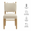 Mauden Striped Dining Side Chairs Set of 2