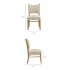 Mauden Striped Dining Side Chairs Set of 2