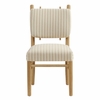 Mauden Striped Dining Side Chairs Set of 2