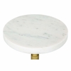Maurice Side Table in White & Gold