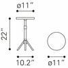 Maurice Side Table in White & Gold