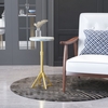 Maurice Side Table in White & Gold