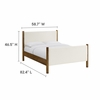 Maven Full Size Boucle Upholstered Platform Bed