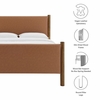 Maven Full Size Vegan Leather Upholstered Platform Bed