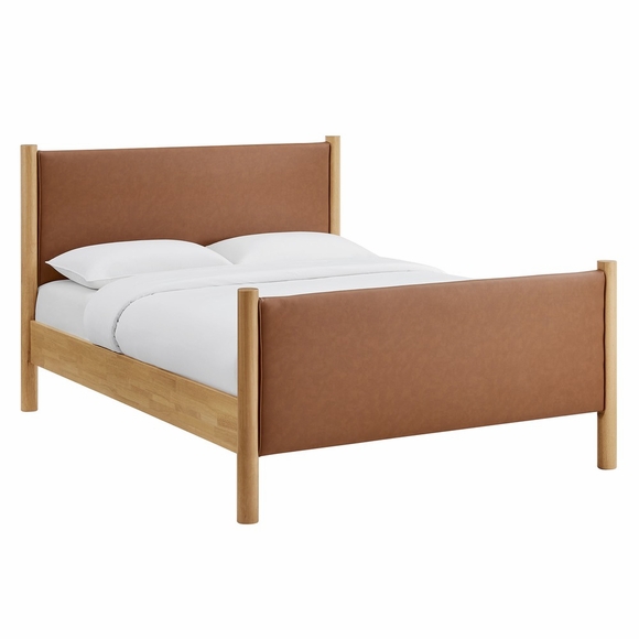 Maven Full Size Vegan Leather Upholstered Platform Bed